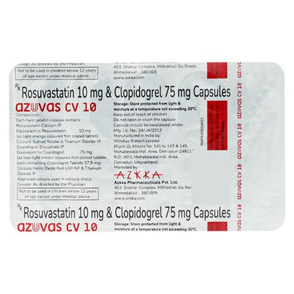 AZUVAS CV 10 Capsule 10's - Global Surgicals