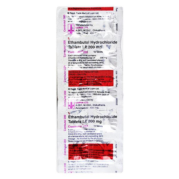 COMBUTOL 200MG TABLET 10'S