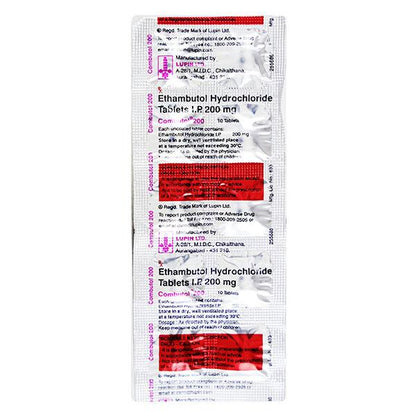 COMBUTOL 200MG TABLET 10'S