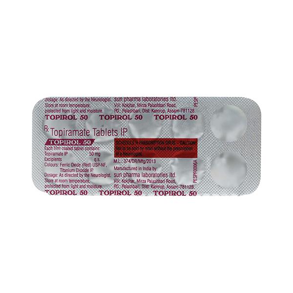 Topirol 50mg Tablet 10'S