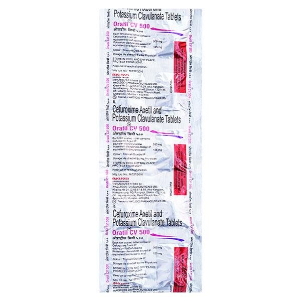 ORATIL CV 500mg Tablet 10's