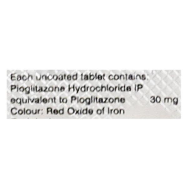 Pioz 30mg Tablet 10'S