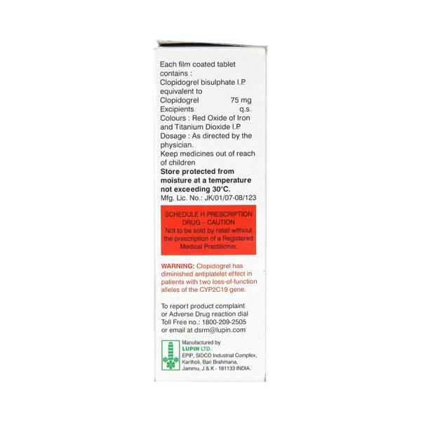 Clopitab 75mg Tablet 15'S