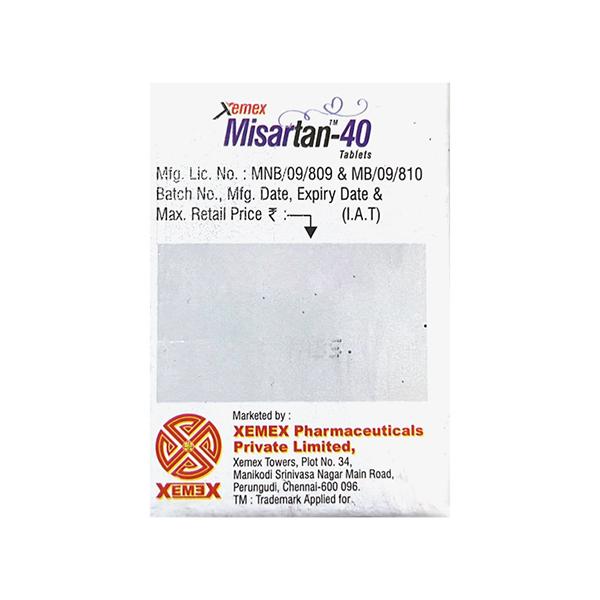 MISARTAN 40 Tablet 15's
