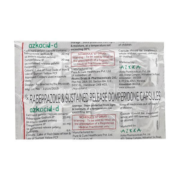 Azkacid D Capsule 10'S