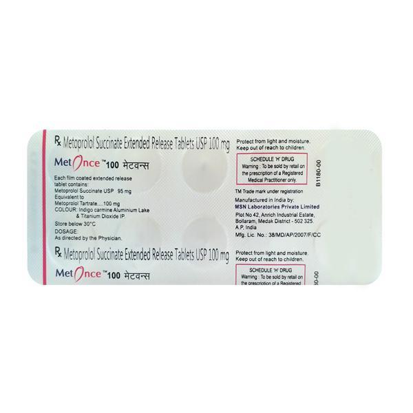 Metonce 100mg Tablet 10'S