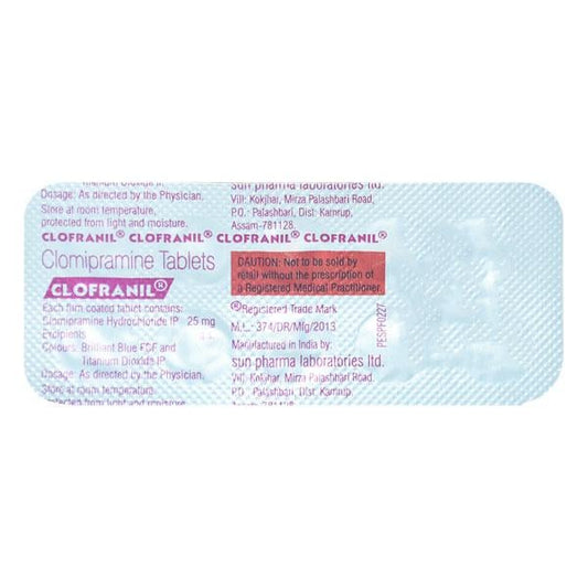 Clofranil 25mg Tablet 10'S