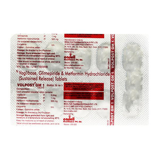 VOLPOST GM 1mg Tablet 10's