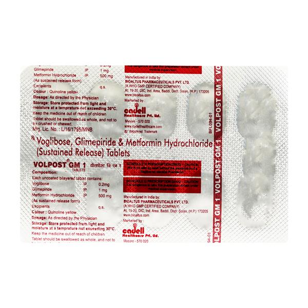 VOLPOST GM 1mg Tablet 10's