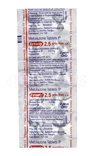 Zytanix 2.5mg Tablet 10'S