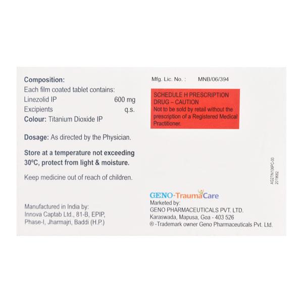 Genolid 600mg Tablet 10'S