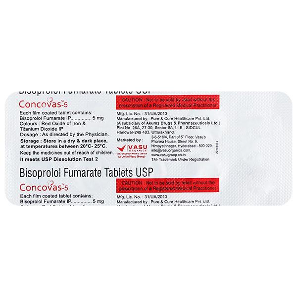 CONCOVAS 5 Tablet 10's