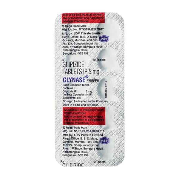 Glynase 5mg Tablet 10'S