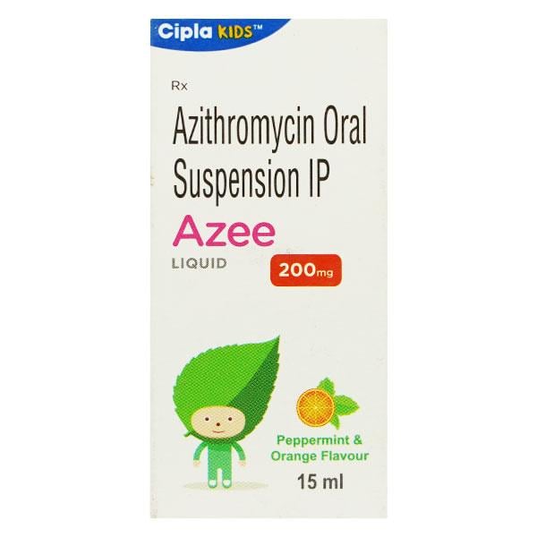 Azee 200mg Peppermint Flavour Dry Syrup 15ml