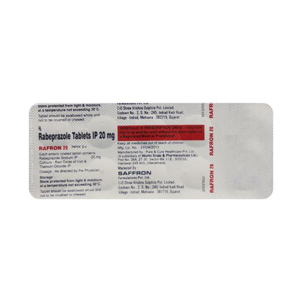 Rafron 20mg Tablet 10'S