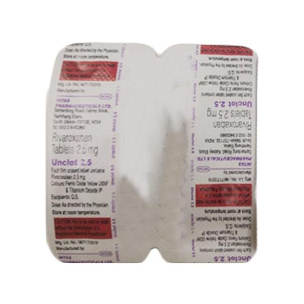 UNCLOT 2.5 Tablet 10's