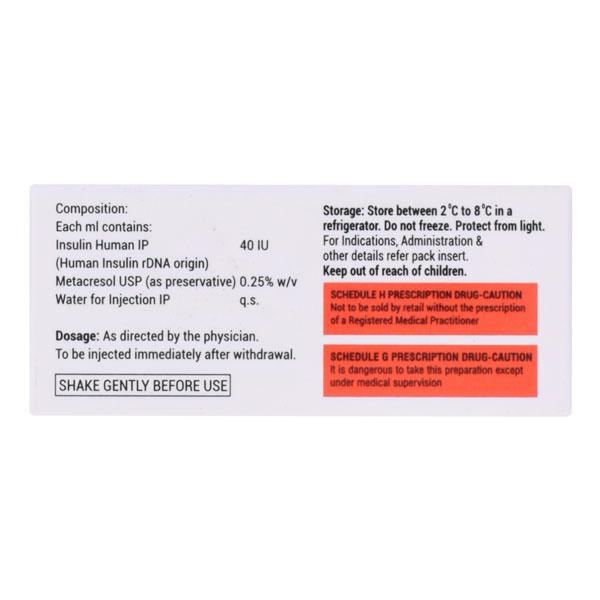 XSULIN R 40iu Injection 10ml