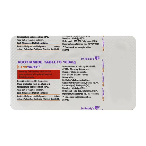 Acotrust 100mg Tablet 15'S