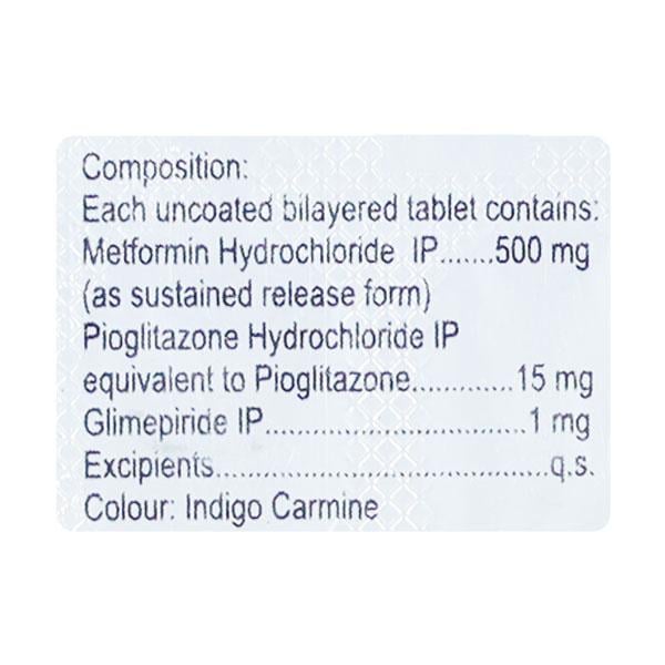 TRIGLIMISAVE 1 Tablet 15's