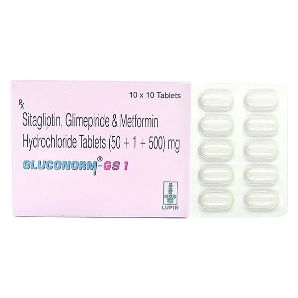 GLUCONORM GS 1 Tablet 10's