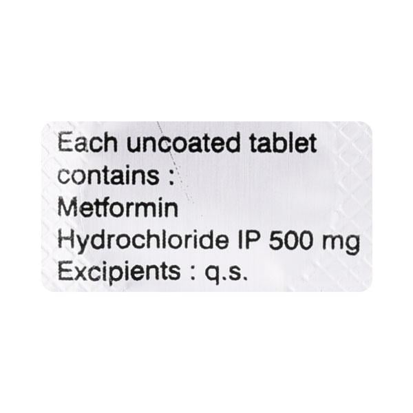 Glycomet 500mg Tablet 10'S