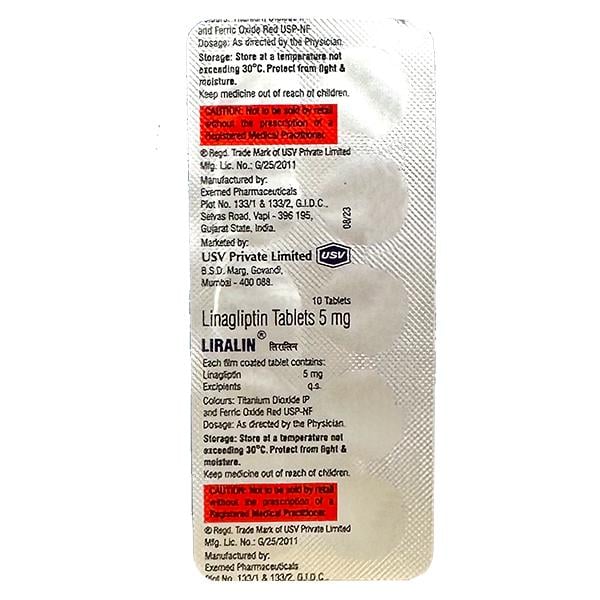 LIRALIN 5mg Tablet 10's