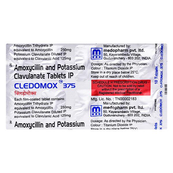CLEDOMOX 375 Tablet 10's