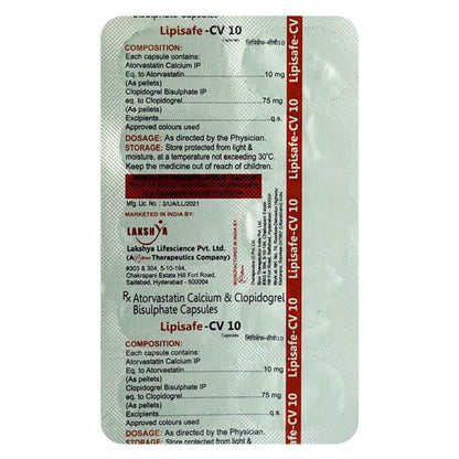 Lipisafe CV 10mg Capsule 10'S