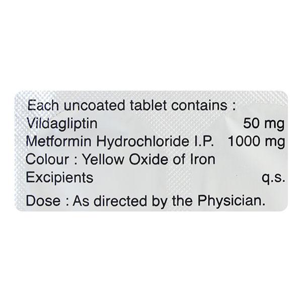 TORGLIP M 50/1000mg Tablet 10's