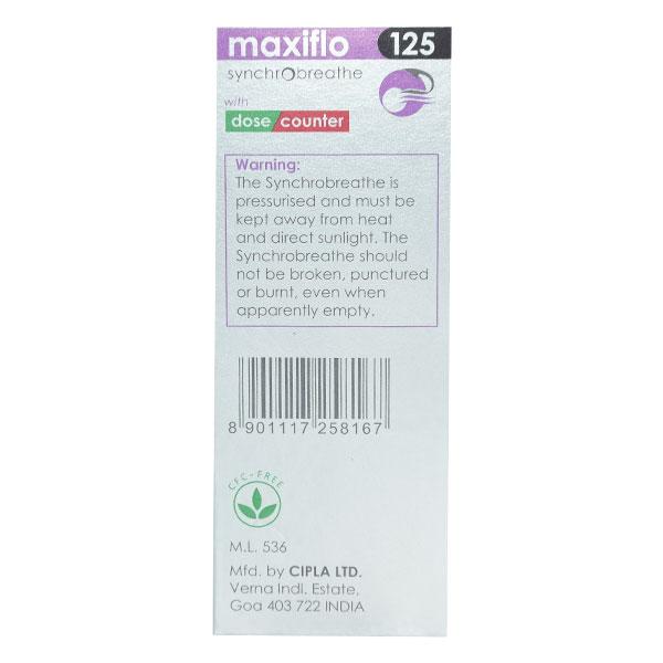 MAXIFLO 125 SYNCHROBREATHE Inhaler 1's
