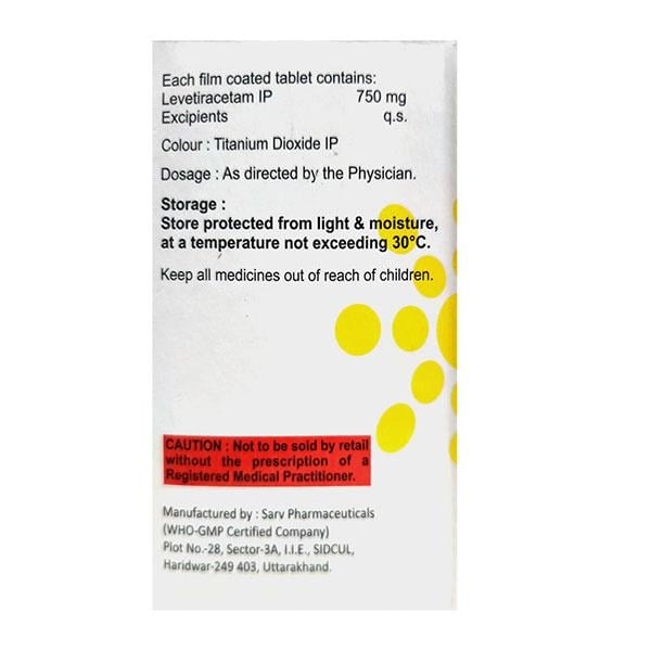 FRITOLEV 750 Tablet 15's