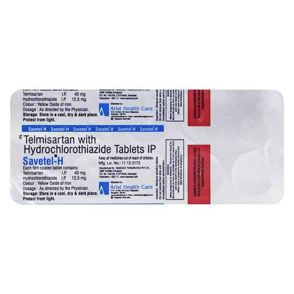 SAVETEL H 40mg Tablet 10's