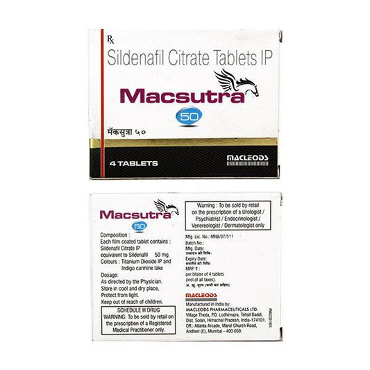 Macsutra 50mg Tablet 4'S