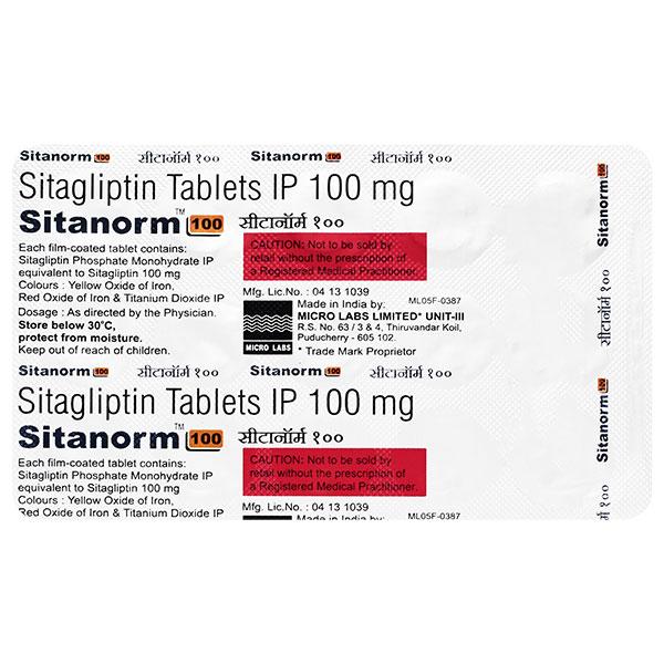 SITANORM 100 Tablet 15's