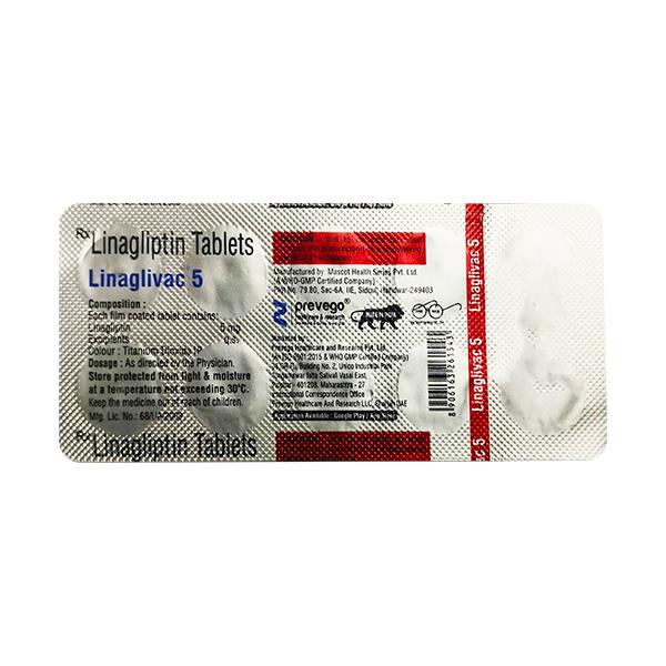 LINAGLIVAC 5 Tablet 10's