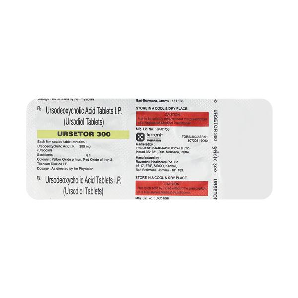 Ursetor 300mg Tablet 10'S