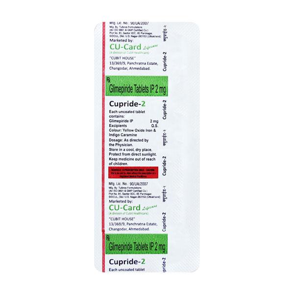 CUPRIDE 2 Tablet 10's