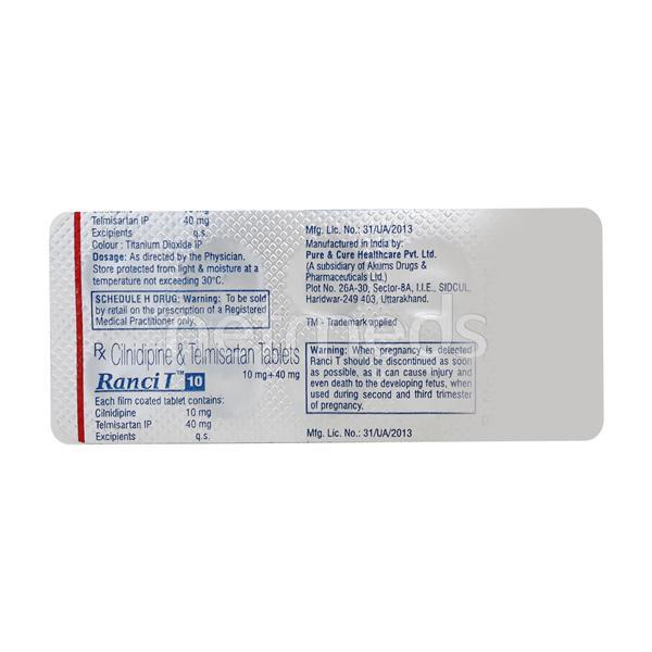 Ranci T 10mg Tablet 10'S