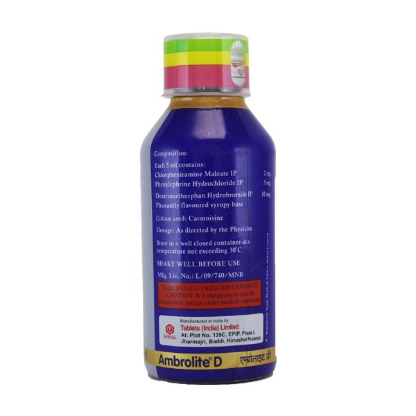Ambrolite D Syrup 100ml