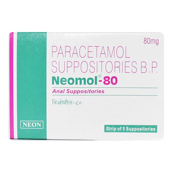 NEOMOL 80 Anal Suppositories 5's