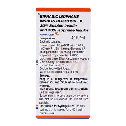 Huminsulin 30/70 40IU Injection 1X10ml