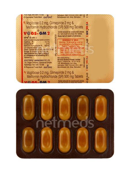 Vogs GM 2mg Tablet 10'S