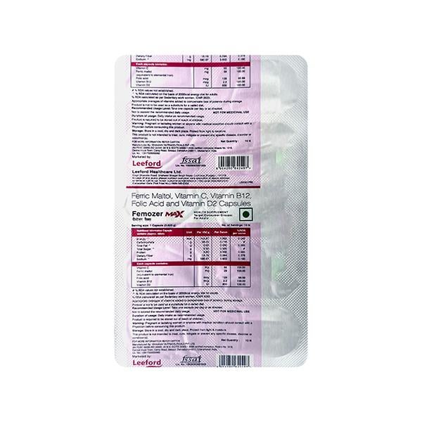 FEMOZER MAX Capsule 10's