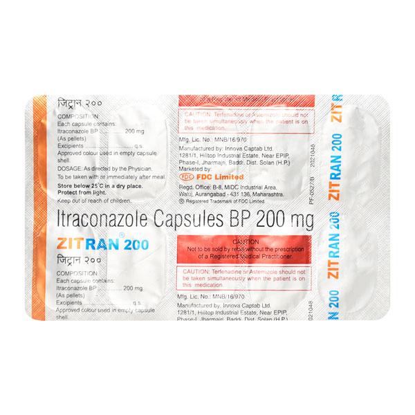 ZITRAN 200 Capsule 10's