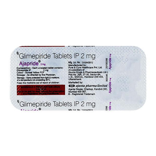 AJAPRIDE 2mg Tablet 10's