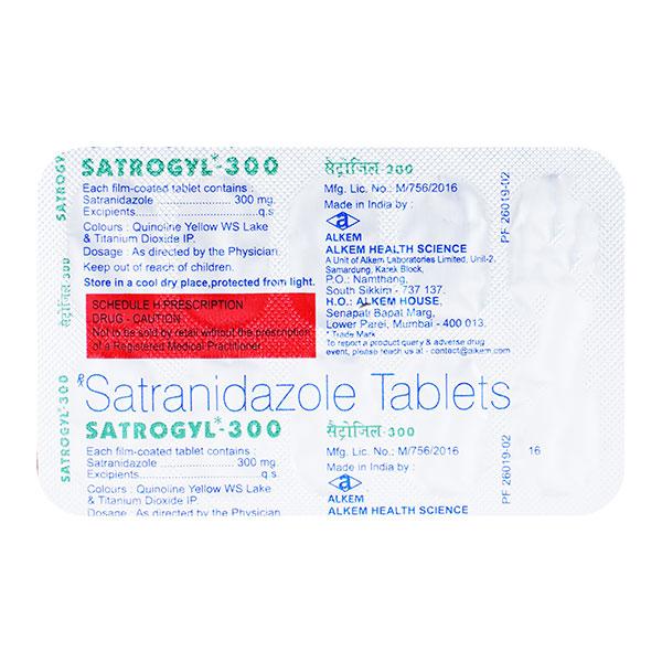Satrogyl 300mg Tablet 10'S