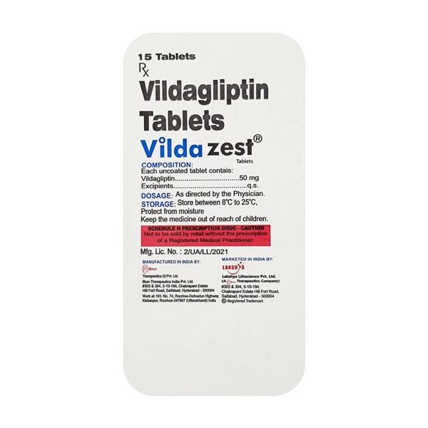 VILDAZEST 50 Tablet 15's
