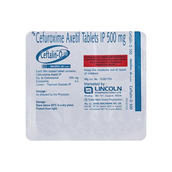 Ceftalin O 500mg Tablet 6'S