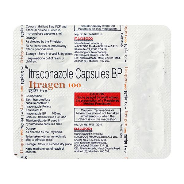 ITRAGEN 100 Capsule 10's