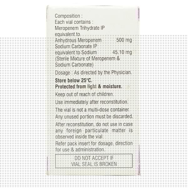 Merotec 500mg Injection 1's